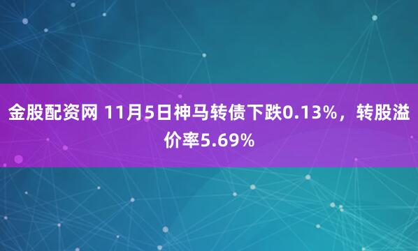 金股配资网 11月5日神马转债下跌0.13%,转股溢价率5.69%