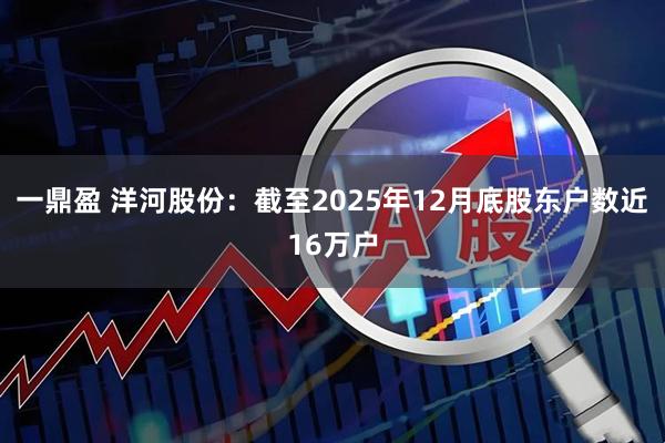 一鼎盈 洋河股份：截至2025年12月底股东户数近16万户